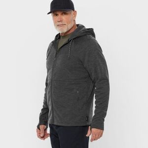 Duluth Trading Co. Snagstop Sweats Full Zip Hoodie Jacket 2XL Gray Zip Pocket